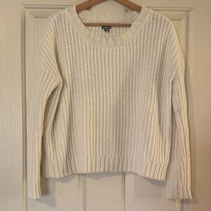 Aerie Cropped Cream Sweater